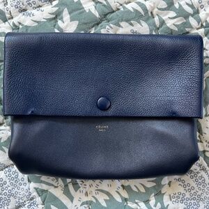 Old Celine Navy Clutch / Pouch